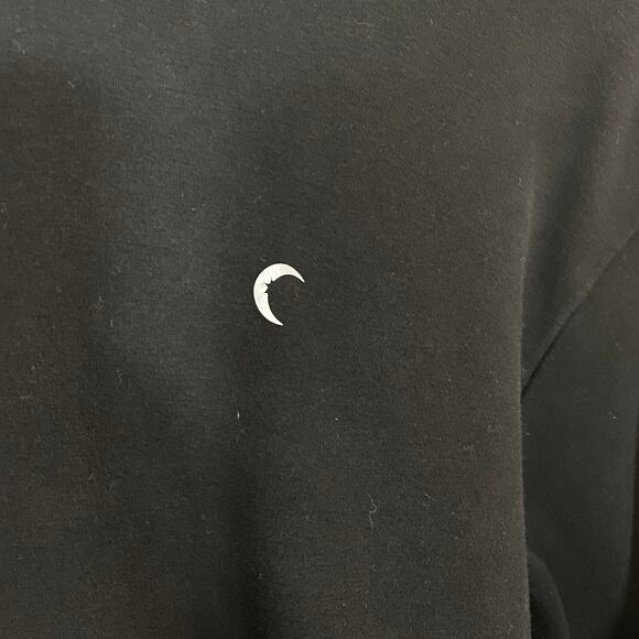 Zyia Active Black Hooded Pullover Sweater Front Pocket Sz S - Picture 2 of 9